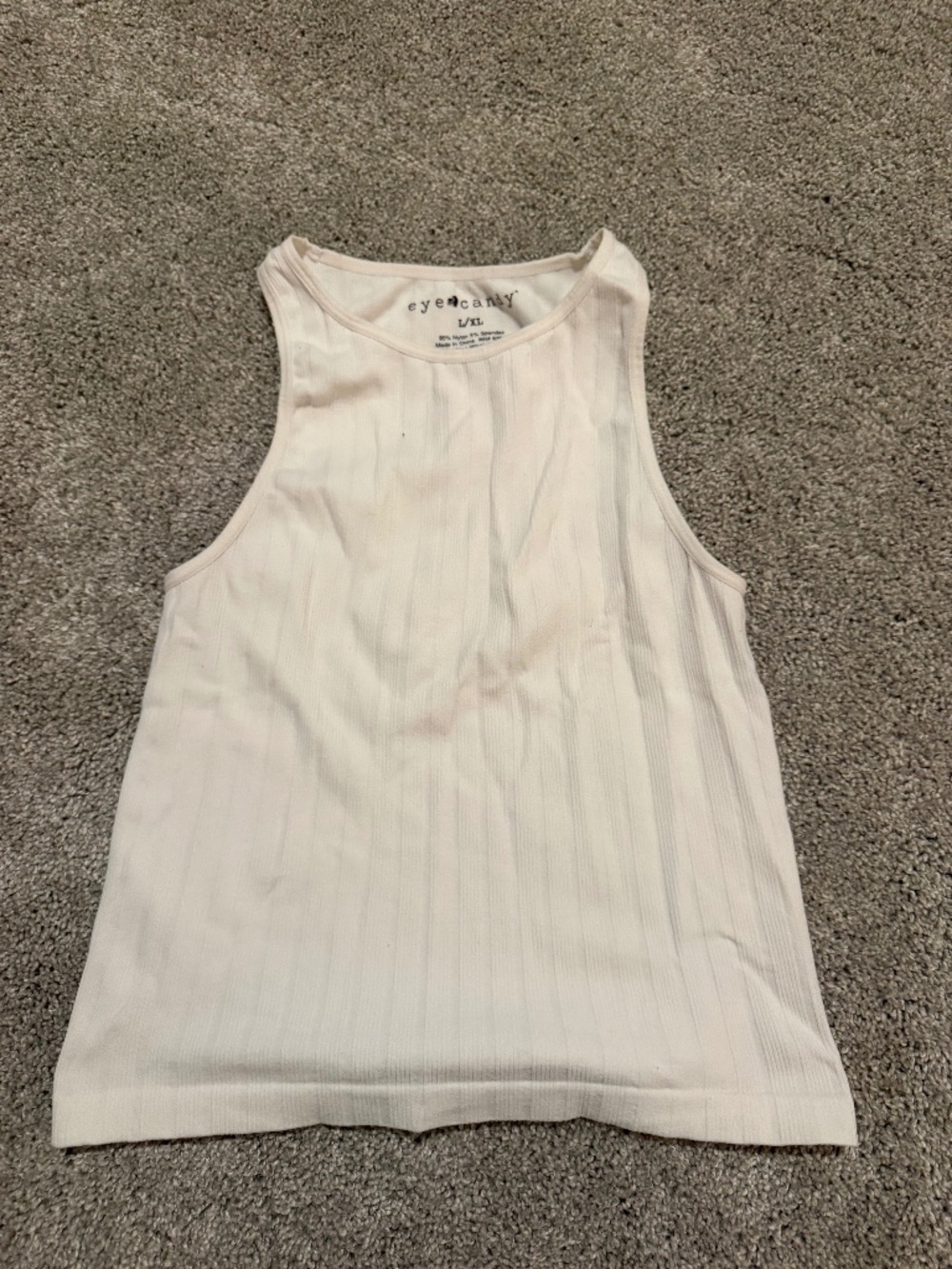 White tank top